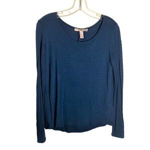Forever 21 Contemporary Blue Long Sleeve Top, Size S